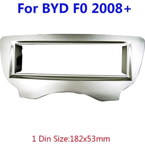 11-247 Car Radio Fascia Panel For BYD F0 2008+ Stereo Dash CD Trim Holder Installation Frame Kit Single 1 Din 182*53mm