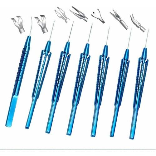 Titanium Alloy Capsulorhexis Tweezer Ophthalmic Forceps 23G Intraocular Virtreo-Retinal Ophthalmic Micro Instruments