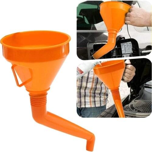 Hot 145mm Universal Car Motorcycle Truck Fuel Tank Pour Oil Tool Petrol Plastic Filling Funnel With Built In Strainer Fuel Saver