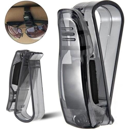 S-type Car Glasses Holders Practical Sun Visor Glasses Clip Ticket Receipt Card Bills Document Wallet Organizer Auto Accessories