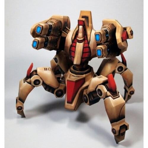 StarCraft Protoss Ancient Warrior Dragoons Immortal Paper Model Kit 16cm=6" Tall Puzzles Handmade Toy DIY