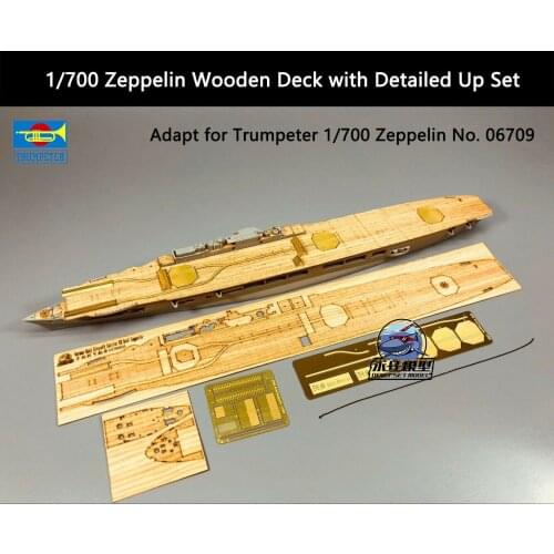 Trumpeter 1/700 Zeppelin Wooden Deck with Detailed Up Set for 06709