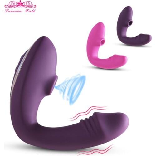 Vagina Sucking Vibrator 10 Speed Vibrating Oral Sex Suction G Spot Dildo Clitoris Stimulator Sex Toys for Woman Masturbation