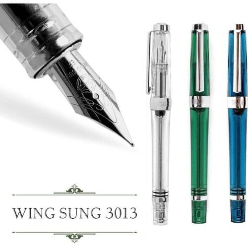 PAILI 013 Vacuum Fountain Pen 0.35mm/0.5mm Resin Transparent Quality EF/F Nib ZE