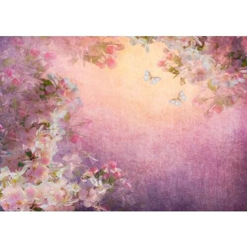 Painting Flower Vinyl Cloth Photographic Backdrops for Children Baby Wedding Lover Backgrounds Photo Studio Photo Shootings