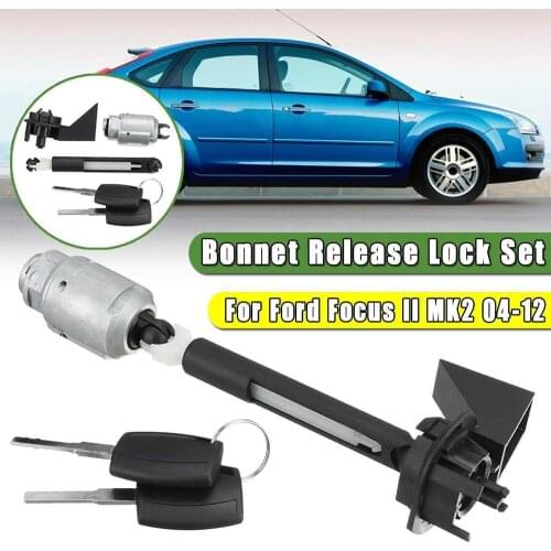 Bonnet Release Lock Latch Catch Complete For Ford For Focus MK2 C Max Kuga 2004-2012 #1355231 Auto Replacement Parts
