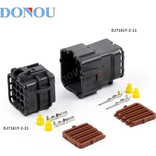 1set DJ7161Y-2-11/21 Automotive radar harness plug male and female butt connector 7123-7564-40 7222-7564-40