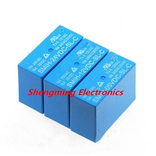10pcs 8pins SMIH-05VDC-SL-C SMIH-12VDC-SL-C SMIH-24VDC-SL-C 16A 250VAC Relay
