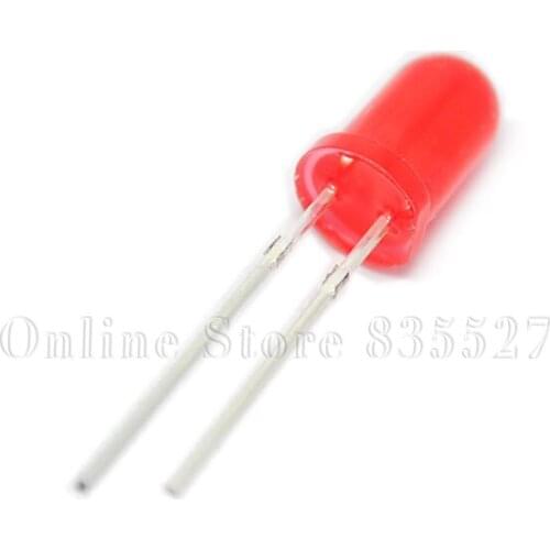 100PCS/LOT 5MM red bright LED light-emitting diode round head