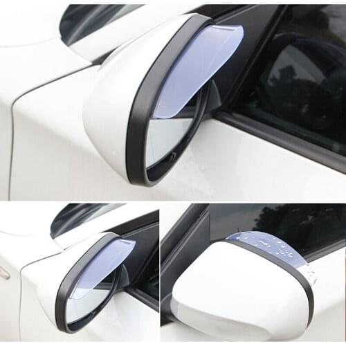 2Pcs Car Rear View Mirror Rain Eyebrow Rain Shield Shade Cover for Infiniti FX-series Q-series QX-series Coupe EX37 EX25 JX35 E