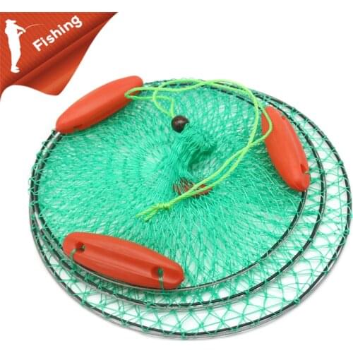 2 Layers Portable Foldable Fishing Floating Fish Net Shrimp Mesh Allows Fish To Survive In The Water