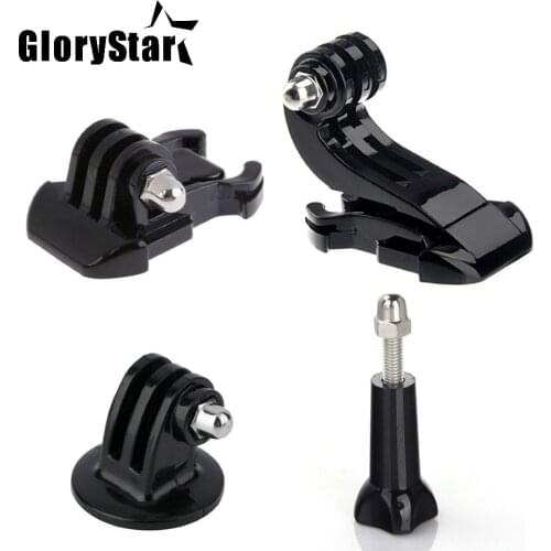 4 in 1 Basic Action Camera Accessories Kit Quick Release Buckle Tripod Mount for GoPro Hero 9 8 7 6 5 Go Pro SJCAM Yi 4K Eken H9