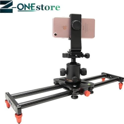 40cm DSLR Camera Video carbon fiber Slider Track Dolly Rail Stabilizer System for Canon Pentax Sony Camcorder SLR DV Movie Film