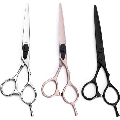 6 Inch Good Quality Hair Thinning Scissor Family Use German Barber Black Hairdressing Scissor Forging Hair