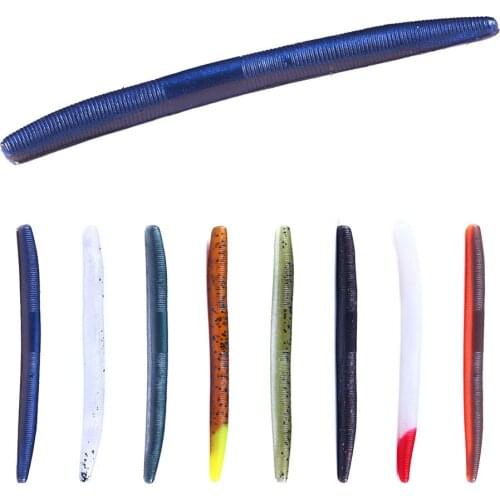 6pcs/Lot Fishing Lure 115mm/5.5g Silicone Lures For Fishing Soft Bait Worm isca artificial Carp Fishing Tackle
