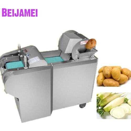 Beijamei 2020 Electric Vegetable Cutting Potatoes Carrot Cutter And Shredder Commercial Vegetable Slicer Slicing Machine