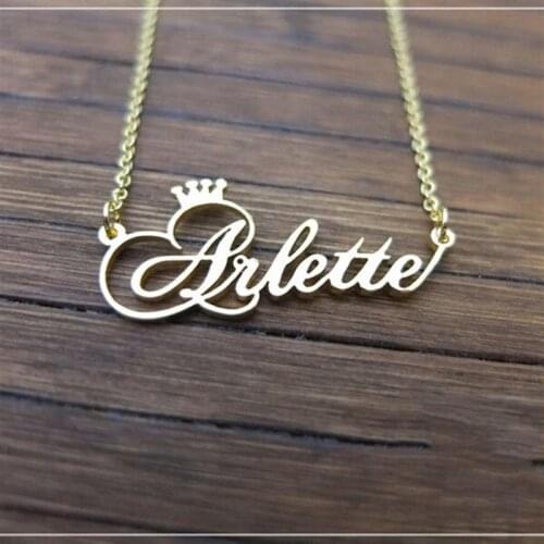 DODOAI Custom Necklaces Personalized Name Necklaces Jewelry Personality Letter Choker Necklaces with Name for Women Girls Mother