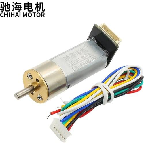 Chihai Motor CHR-16G-050-ABHL DC 6V 12V 7PPR Encoder Motor Reducer Carbon brush Gear Motor DC Gear Motor Popular