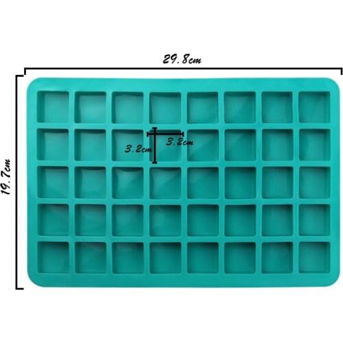 Mold for Baking 40 Square Chocolate Mold Silicone Handmade Cake Mould High Temperature Resistance DIY Cake Tools Accessories