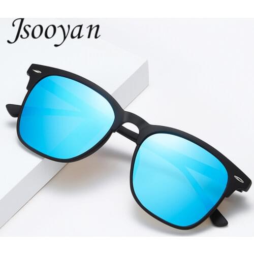 Jsooyan Vintage Polarized Sunglasses For Men Retro Square Drivers Mirror Eyeglasses 2021 Male UV 400 Original Sun Glasses
