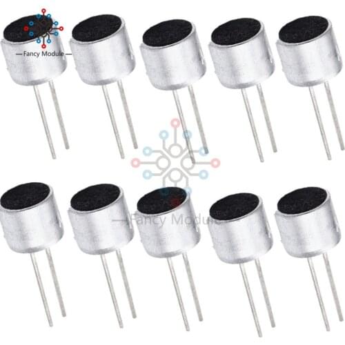 10PCS Microphone 6*5mm Capacitive Electret Microphone 52D Sensitivity Microphone Condenser 6X5mm