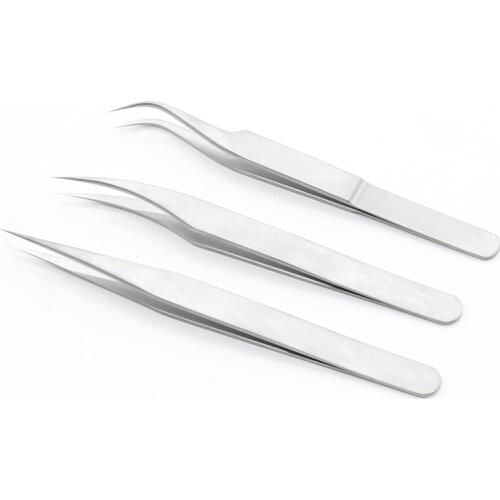 Eyelash Grafting Tweezers High Precision Planting Tweezers Straight Tweezers Dolphin Tweezers Eyelash Tools