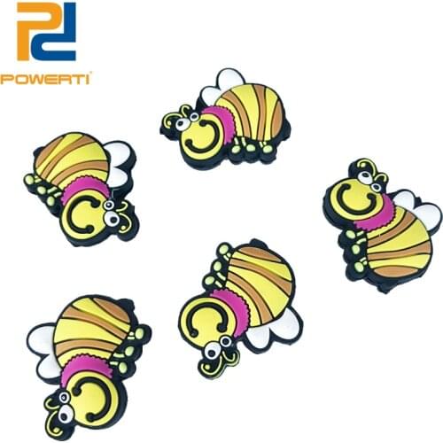 POWERTI 10pcs/lot Tennis Dampener 2018 New Arrival Honeybees Cute Tennis Dampener for Tennis Racket