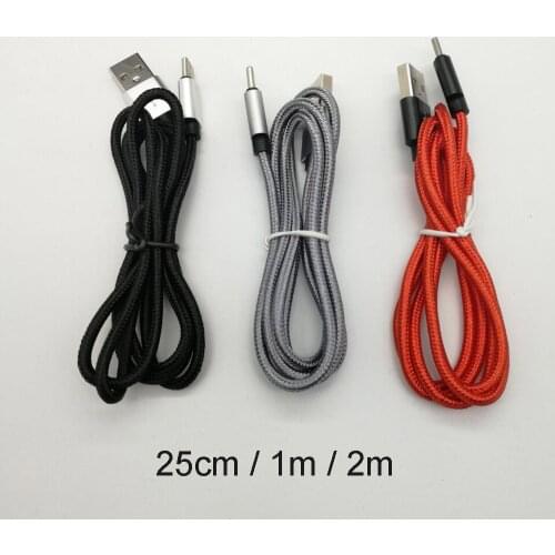 Solid Color Nylon Braided High Quality Charging Cable Data line For ipad iphone 7 6 Samsung S9 Huawei Mate 10 Xiaomi Smartphone