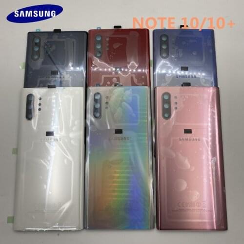Original SAMSUNG Galaxy Note 10 Plus N975 N975F Back Case Battery Cover Glass Housing Cover Door Rear Case Replacement
