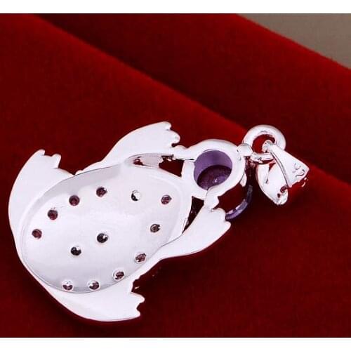 AN990 stearling silver color color Necklace silver color color fashion jewelry pendant frog /cblakssa bmhakdoa