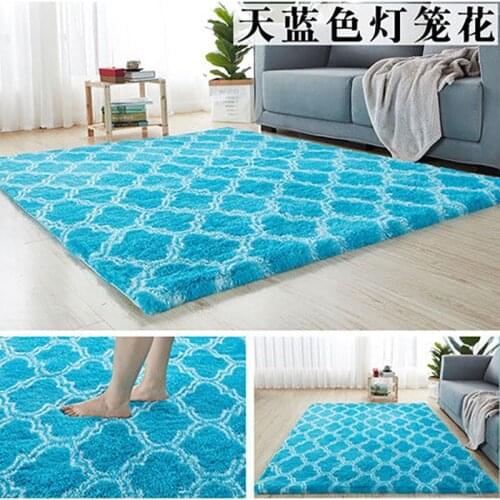 Silky Fluffy Carpet Modern Home Decor Long Plush Shaggy Rug Childrens Play Mats Sofa Living Bedroom Bedside Mat Balcony Carpets