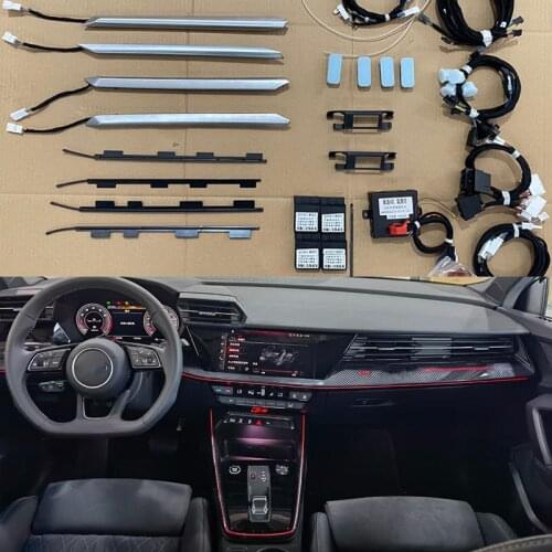 LED Ambient Light Door Neon Light For Audi A3 2021 Interior Ambient Light Atmosphere Light Neon Light