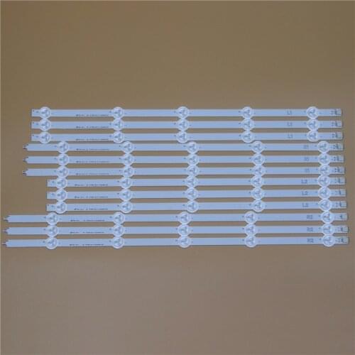 TV LED Bars For LG 50LN5100 50LN5130 50LN5200 50LN5310 50LN5400 -UB -UA LED Backlight Strip Kit 5LED Lamp Lens 12 Bands LC500DUE