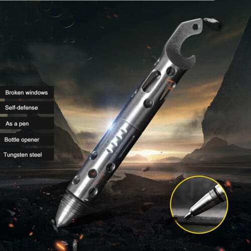 Military multifunctional tactical pen self-defense weapon aluminum alloy protective self-defense pen