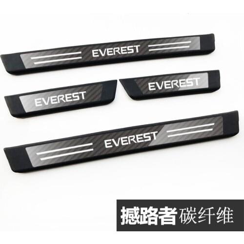 High-quality stainless steel Plate Door Sill Welcome Pedal Car Styling Accessories for Ford everest 2018