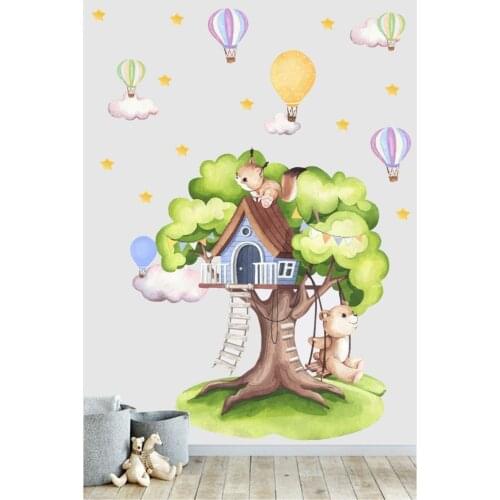 100x100 CM Tree Home Kids Room Wall Adhesive Pvc Foil Home Decor Accessories Self-Adhesive Wallpaper Child nursery Baby