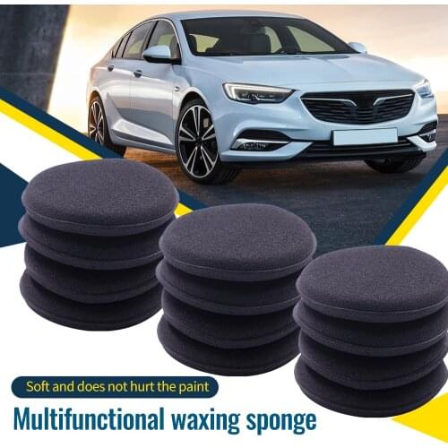 12pcs Car Microfiber Polishing Pads Wax Applicator Cleaning Buffer High Density Ultra Thick Foam Sponges Household Cleaning