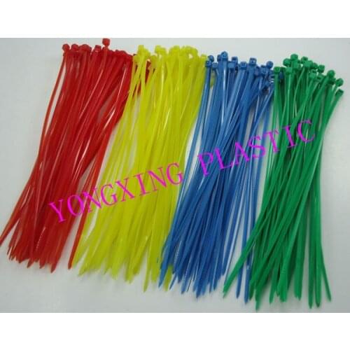 2015 new 100pcs red yellow blue green 6" 2.0x150mm Network Nylon Plastic Cable Wire Zip Tie Cord Strap bundle cable