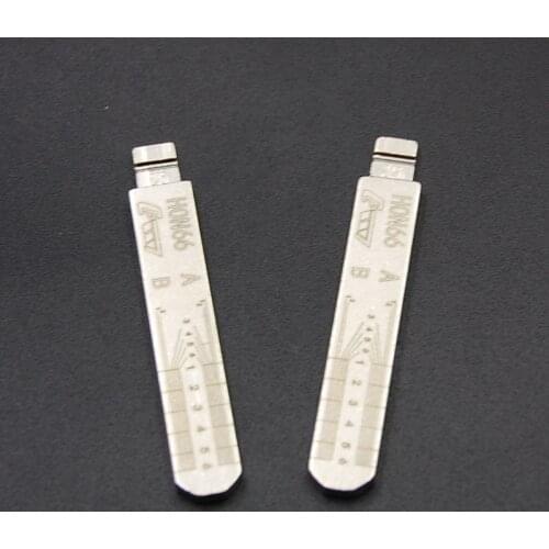 25# 10pcs Engraved Line Key HON66 for Honda Acura Lishi 2-in-1 scale shearing teeth blank car key locksmith tool