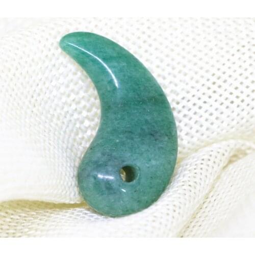 5 shape stone magatama charm pendant crystal opal calaite jades chalcedony women fit for diy necklace accessories findings B1828