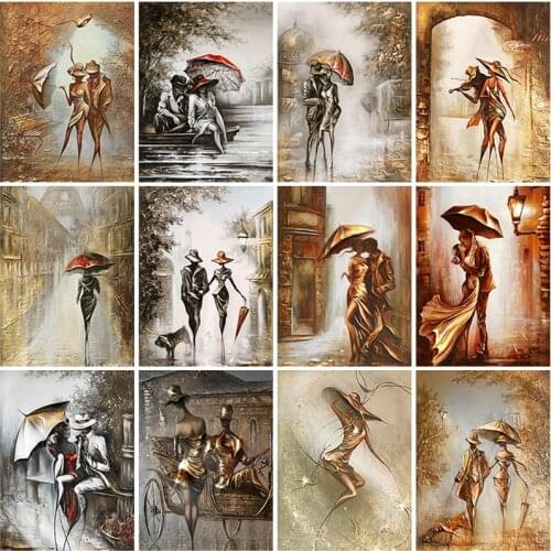 Full Square Round 5D DIY Diamond Painting Romantic Couple Diamond Embroidery Mosaic Cross Stitch Kit Art Decor Handmade Gift