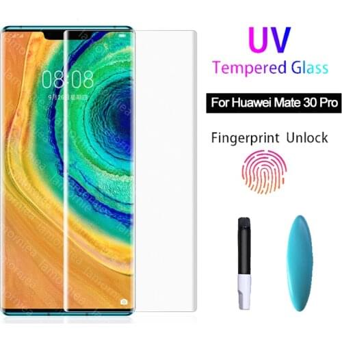 BoeYink UV Glue Sceen Protector For Huawei Honor 9 10 20 Lite UV Tempered Glass For Huawei honor 8x 9x Pro 9 10 20 Lite Play