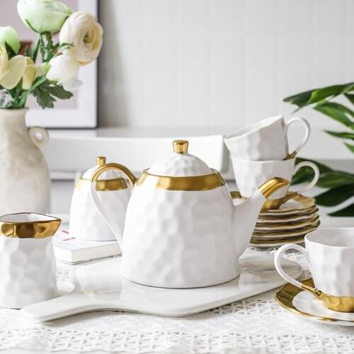 Tea pot European style ceramic coffee teapot English style afternoon tea coffee utensil teapot household small luxury