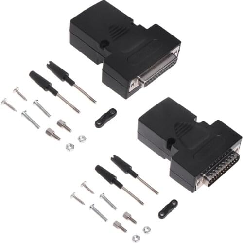 DB25 Male/Female Screw D-SUB 25Pin Plug Breakout Terminal Solderless Connector LS'D Tool