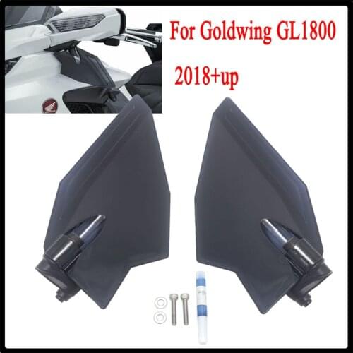 Dark Grey and Clear Upper Air Deflector Set For Honda Goldwing 1800 GL1800 F6B GL 1800 2018+up Motorcycle Accessories