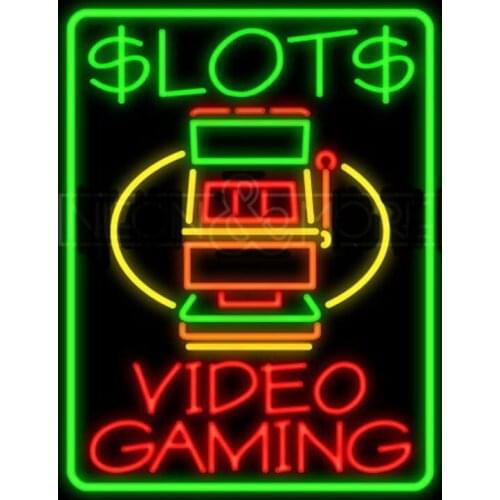 Decorative Light Slots Video Gaming Room Neon Bulbs Light Beer Club Lamp Enseigne Lumineuse Business Advertise Handmade glass