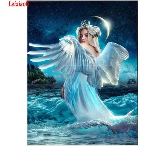 DIY Diamond Embroidery sea angel girl pattern Cross-stitch Fairy full Square/round Diamond Mosaic 5d Rhinestone hobby decoration