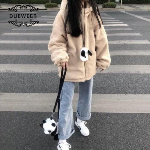 Jackets Women Lambswool Coat Winter Warm Reversible Soft Solid Simple Plus Size 3XL All-match Loose Chic