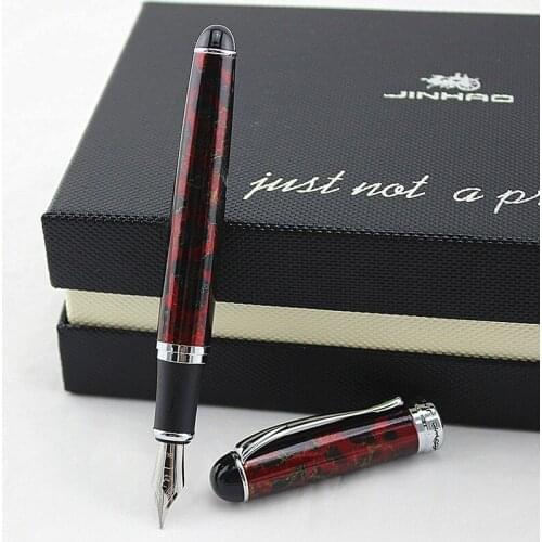 Jinhao X750 luxury Iraurita Metal Fountain Pen Office School Supplies Student Writing Stationery For Gift ink Pens