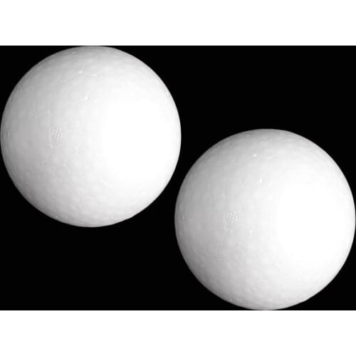 2 Pieces Round Solid Polystyrene Spheres, 200mm Unfinished Styrofoam Foam Ball For DIY Flower Balls Wedding Crafts